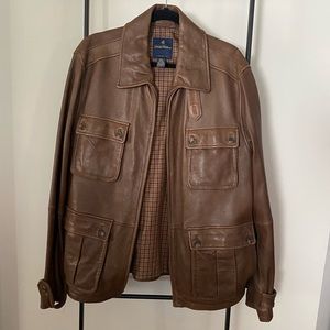 Brooks Brothers Brown Leather Jacket